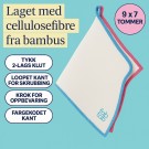 Bambus rengjøringskluter – 7 stk + kokosnøttsvamp thumbnail